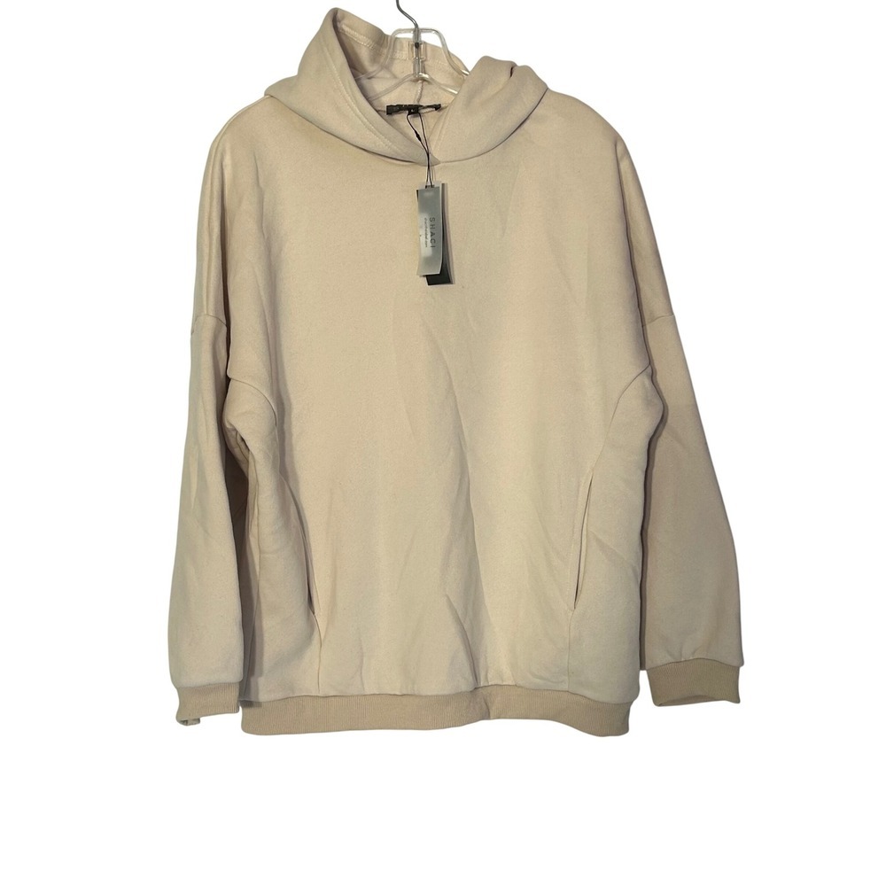 SHACI Tan‎ Hoodie Jogger Sweatshirt Oversized Lounge Casual Size L